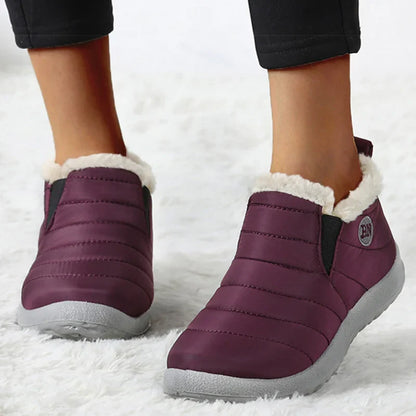 Fodrade Vinterstövlar Dam Syntetisk Päls Robust Sula-2