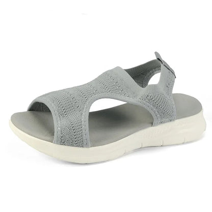Dam Sandaler Öppen Tå Mesh Sommar för Komfort och Stil-1