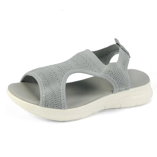 Dam Sandaler Öppen Tå Mesh Sommar för Komfort och Stil-1