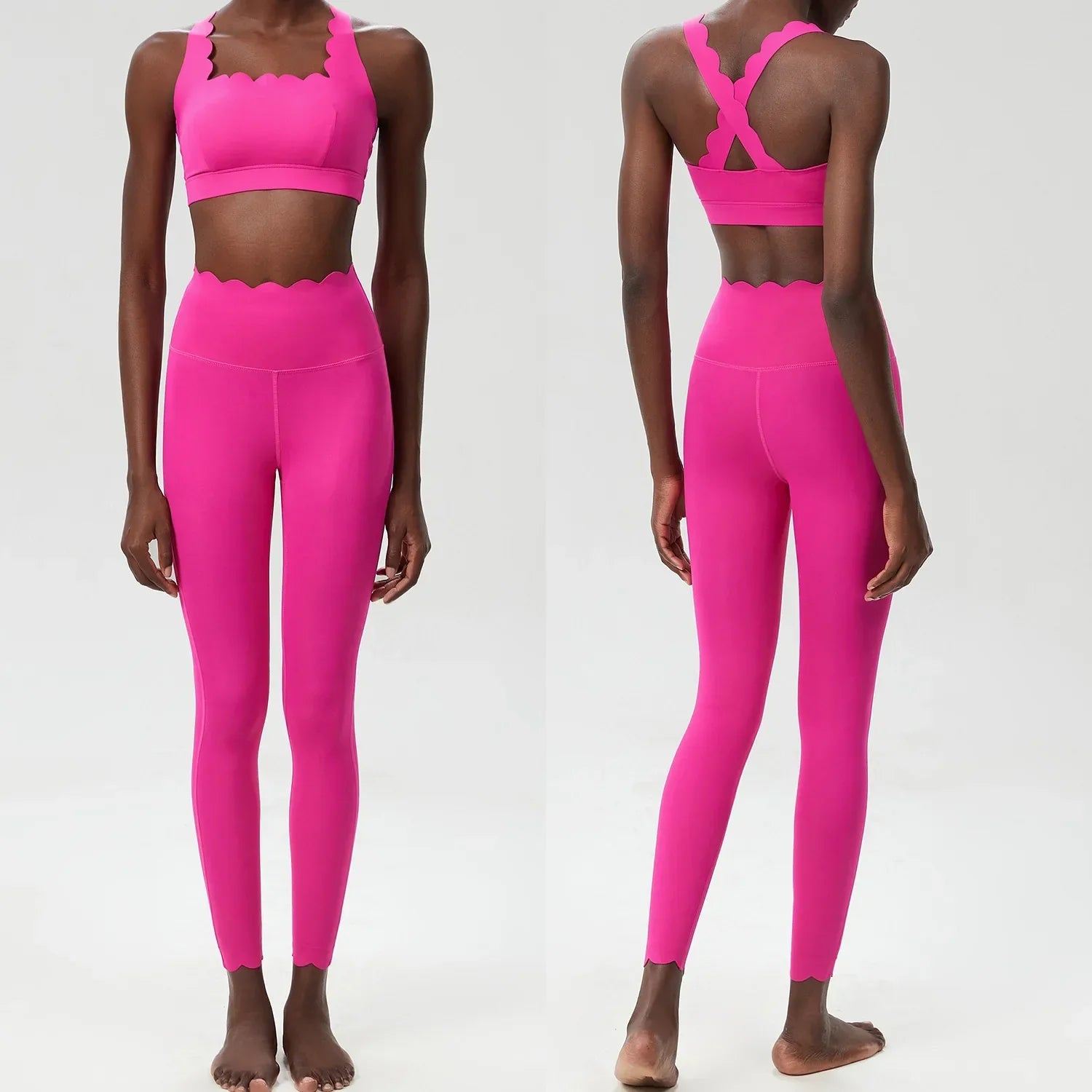 Variant image for Dam Leggings Set Sportig Ärmlös Nylon Spandex-25