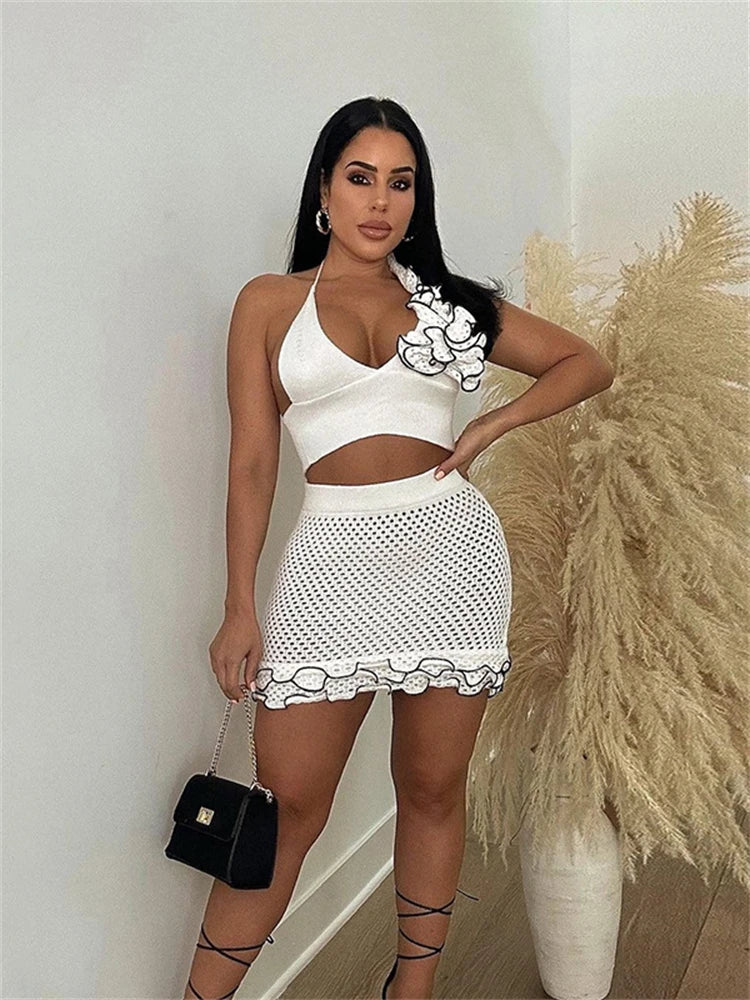 Dam Topp med Remmar Snäv Silhuett Bomullsblandning-4