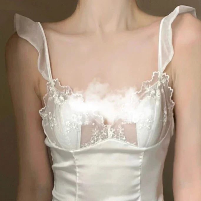 Dam Nattklänning Mini Polyester Stilren Design-6