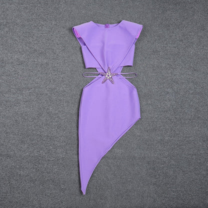 Kvinnors Miniklänning Slim Fit Nylon Spandex-5