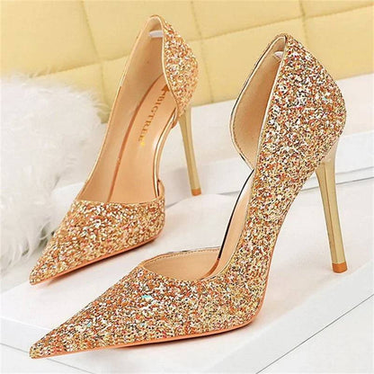 Variant image for Dam Stilett Skor Glittrande Paljett Syntetiskt Läder-51