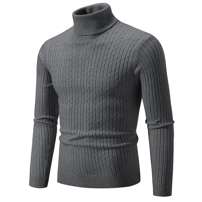 Variant image for Stickad Dam Tröja Turtleneck Mjuk Tygblandning-13