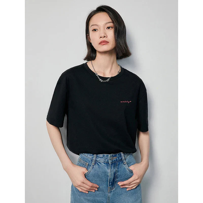 Dam T Shirtklänning med Tryck i Mjuk Bomull-2