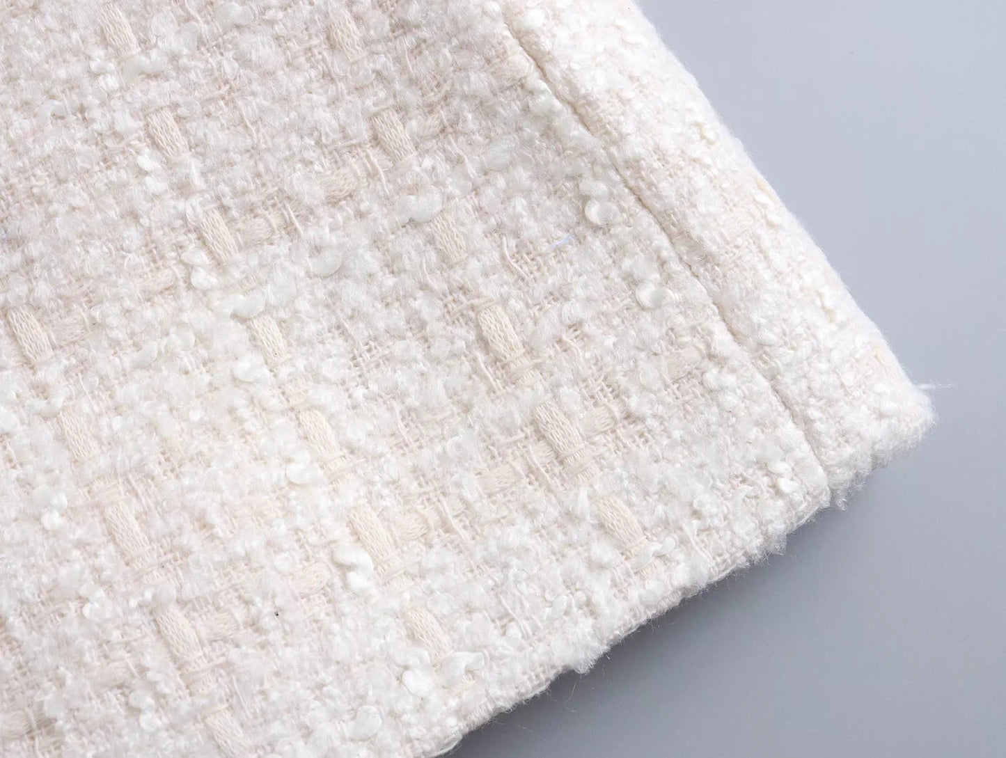 Dam Blazer Dubbelknäppning Bomull och Polyester Elegant Standard Passform-6