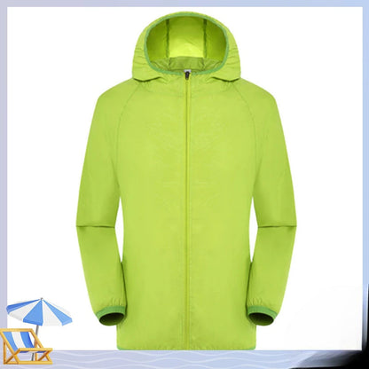 Variant image for Unisex Regnjacka Vindtät Vattentät Polyester Med Justerbar Huva-15