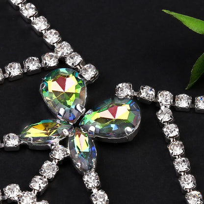 Kvinnors Kroppsmycken Geometrisk Design Koppar med Strass-3
