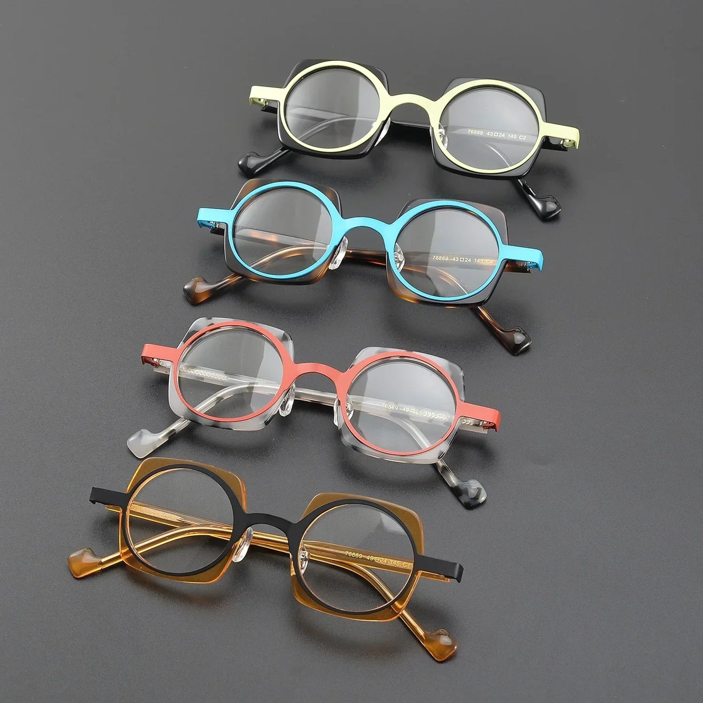 Unisex Säkerhetsglasögon Geometrisk Acetat Design-4