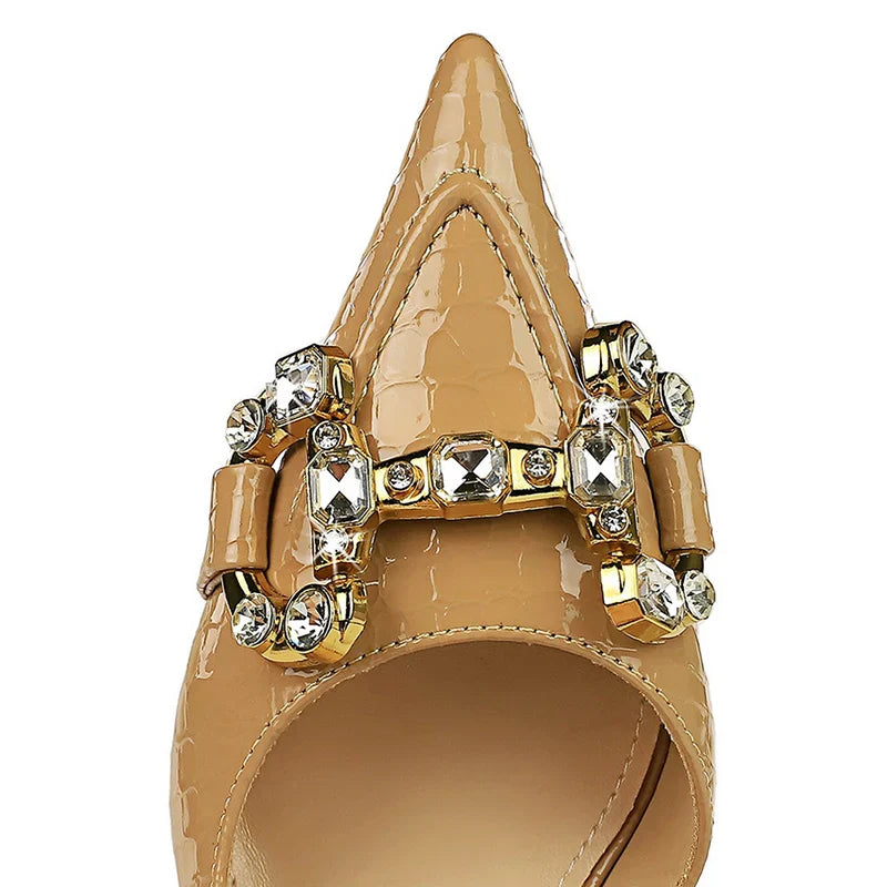 Dam Pumpskor Klassisk Design PU Material-5