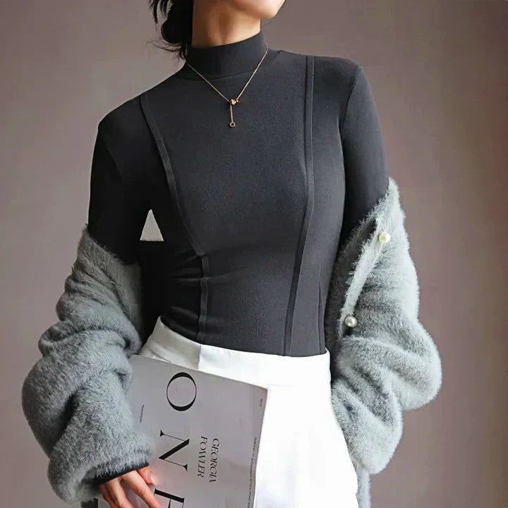 Variant image for Dam Stickad Tröja Rullkrage Mjuk Fiber-1