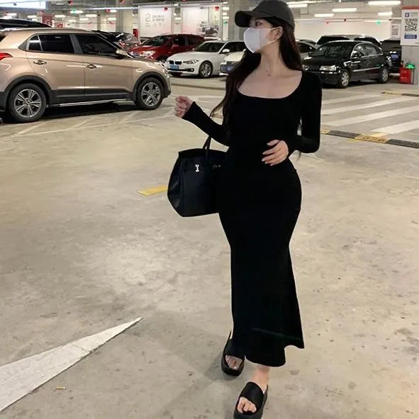 Dam Maxiklänning A-linjeformad Polyester Fullängd Elegant-1