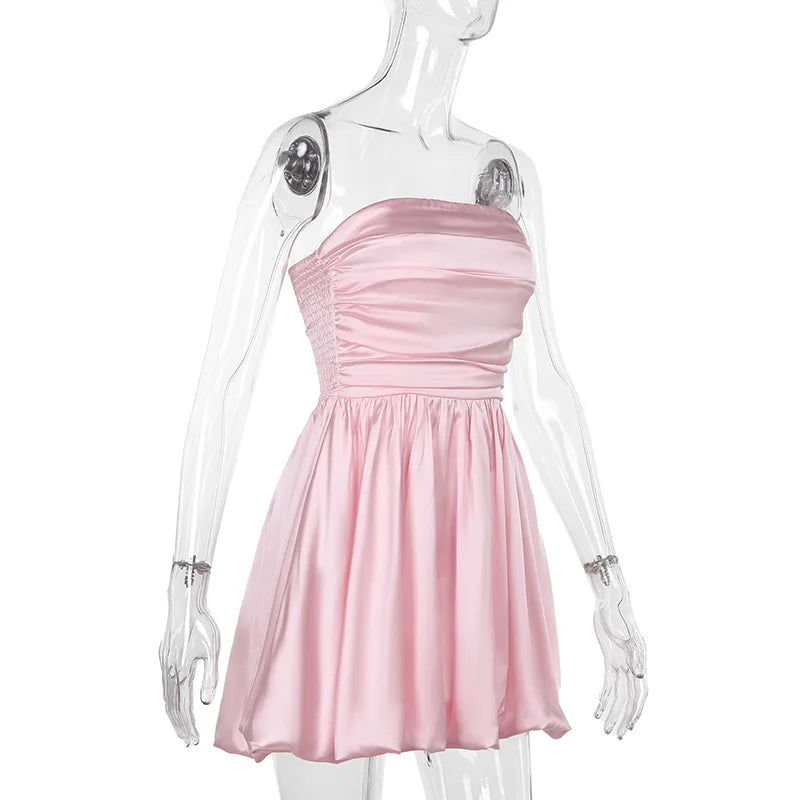 Dam Mini Klänning A-Linje Polyester för Fina Dam Klänningar-6