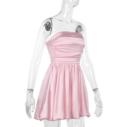 Dam Mini Klänning A-Linje Polyester för Fina Dam Klänningar-6