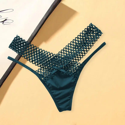 Dam G-sträng Trosor Patchwork Nylon-4