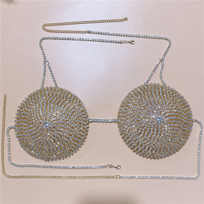 Kvinnors Kroppssmycken Geometrisk Koppar med Rhinestones-4