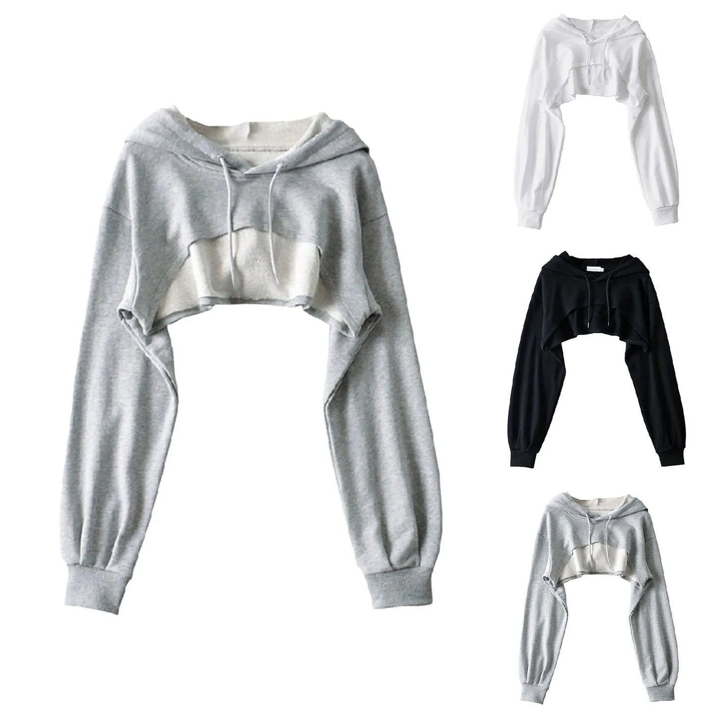 Dam Lång Hoodie Avslappnad 100% Bomull-4