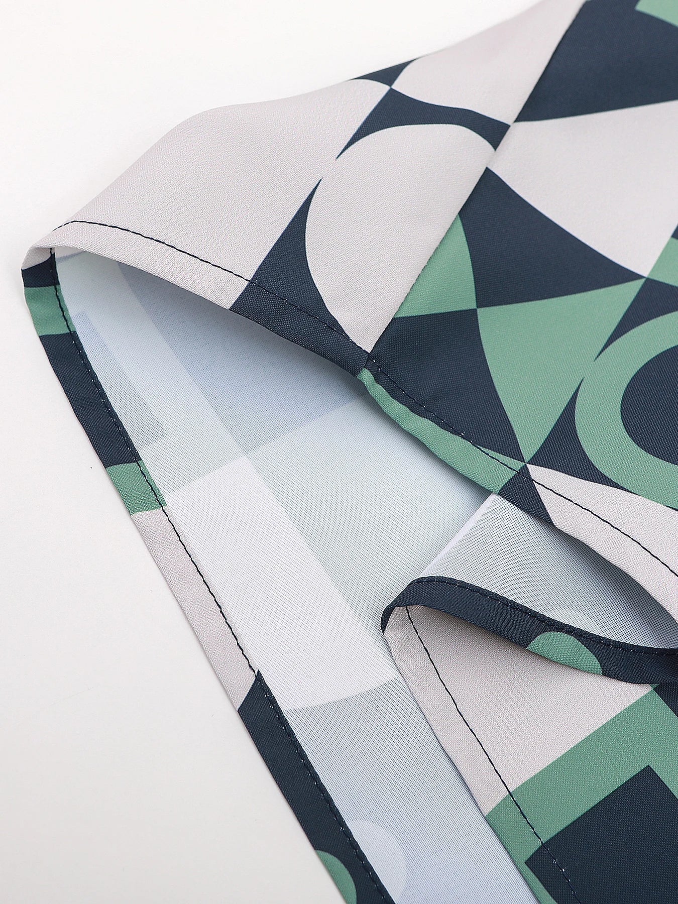 Tvådelat Set Dam Geometrisk Tryck Polyester Normal Passform-4