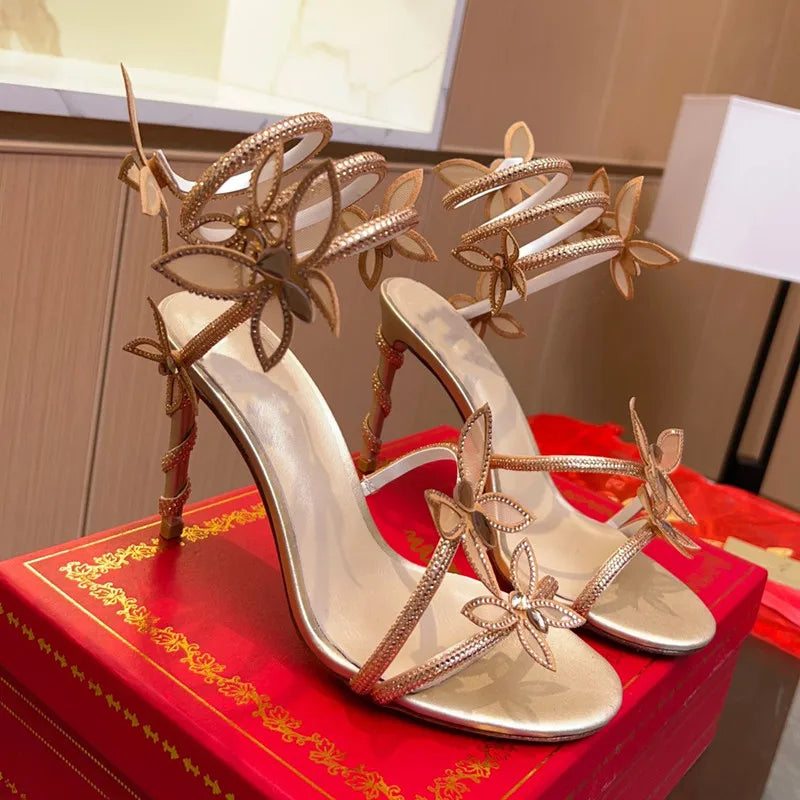 Dam Sandaler Elegant Satin Pump Skor 1