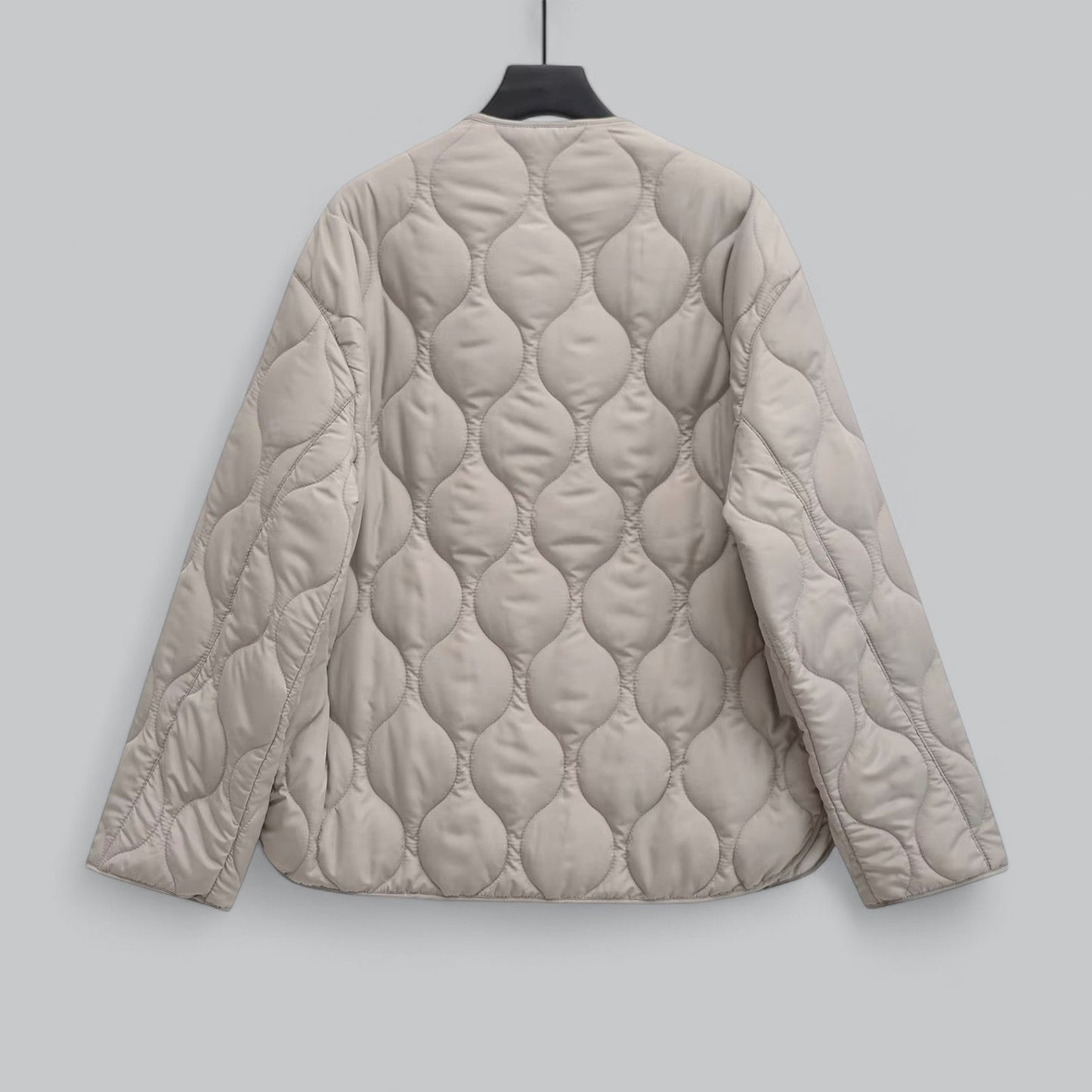 Dam Kappa Med Rund Halsringning Blixtlås Bomull Polyester 2