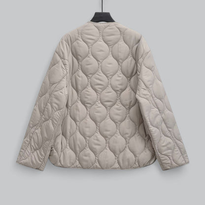 Dam Kappa Med Rund Halsringning Blixtlås Bomull Polyester 2