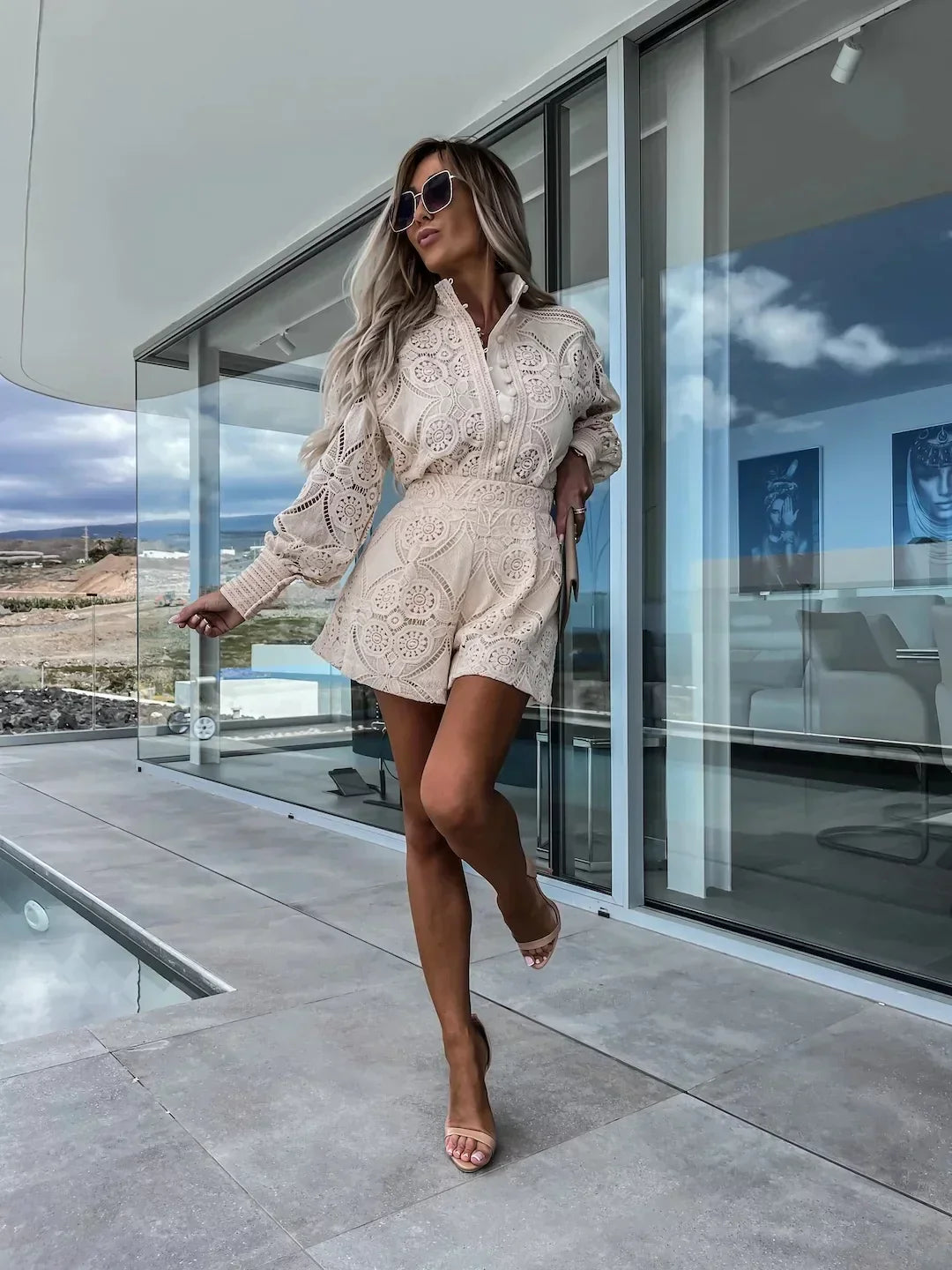 Dam Kläduppsättning Skräddarsydd Topp och Klyftor Högkvalitativt Material-4