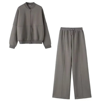 Variant image for Dam Jacka och Byxor Set Mysig Höstmode Polyester-7