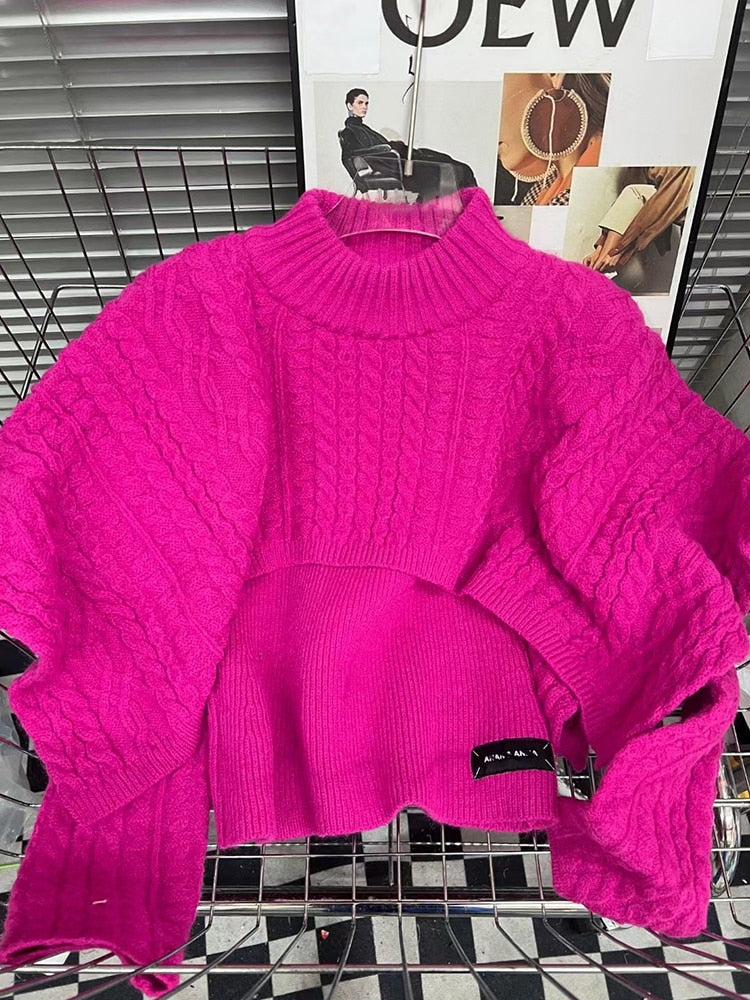 Lång Kofta Dam med Geometriskt Mönster - Löst Sittande Stickad Kofta för Vardagsbruk och Fest 5