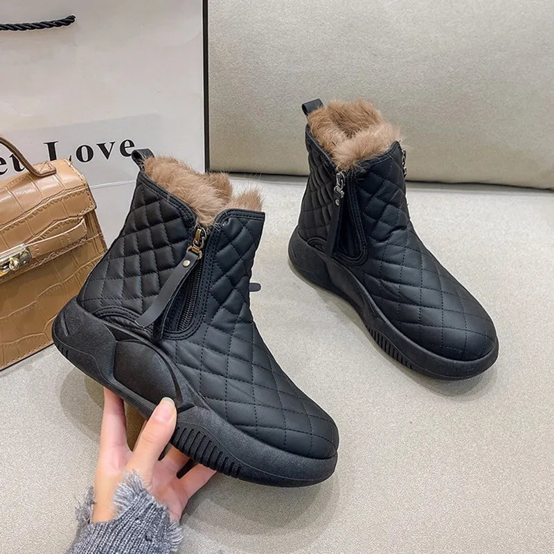 Herr Snöstövlar Kedjedetalj Bomull-6