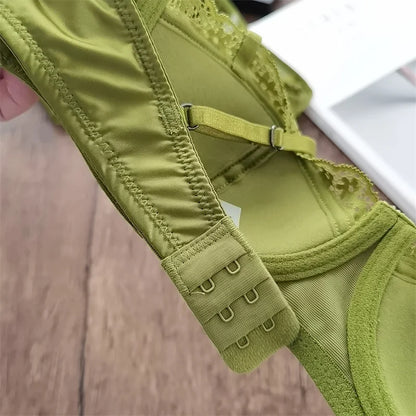 Dam BH-uppsättning Blommönster Polyester Spandex-4