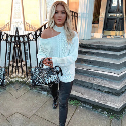 Variant image for Dam Tröja Öppna Axlar Trendig Akryl-1