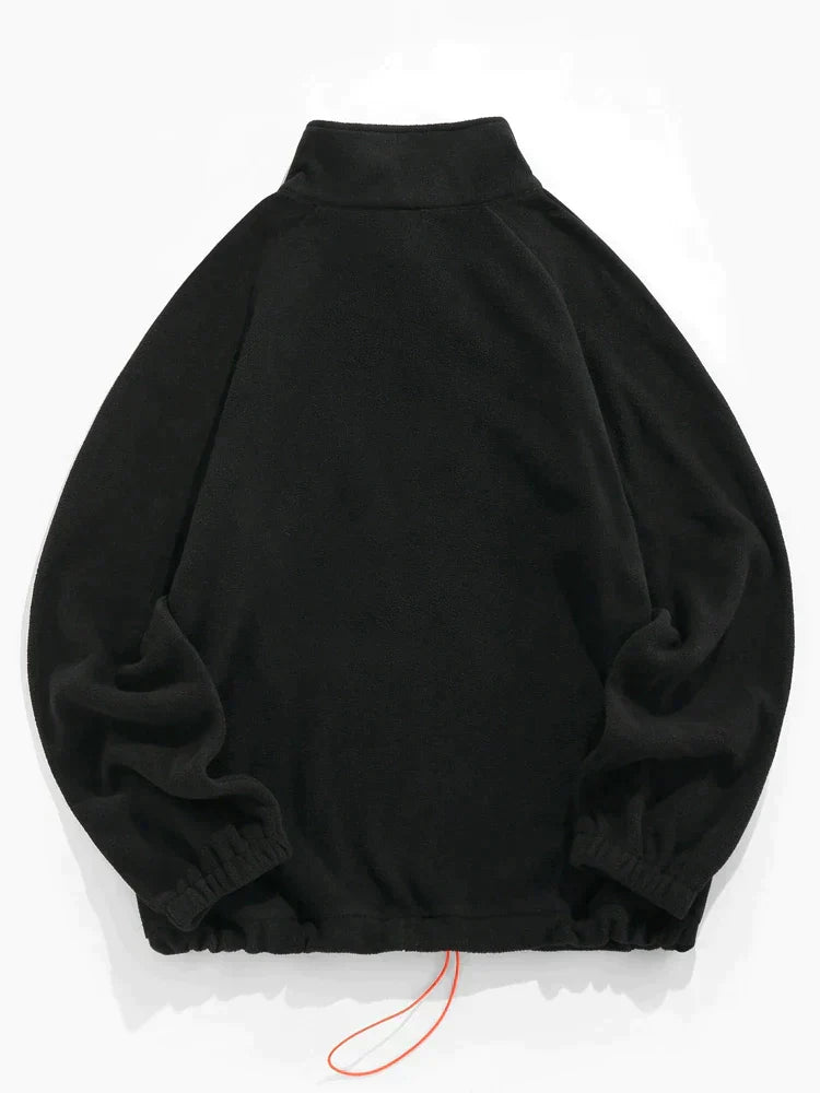 Herr Tröja Retro Fleece Mjuk Andningsbar Komfort-4