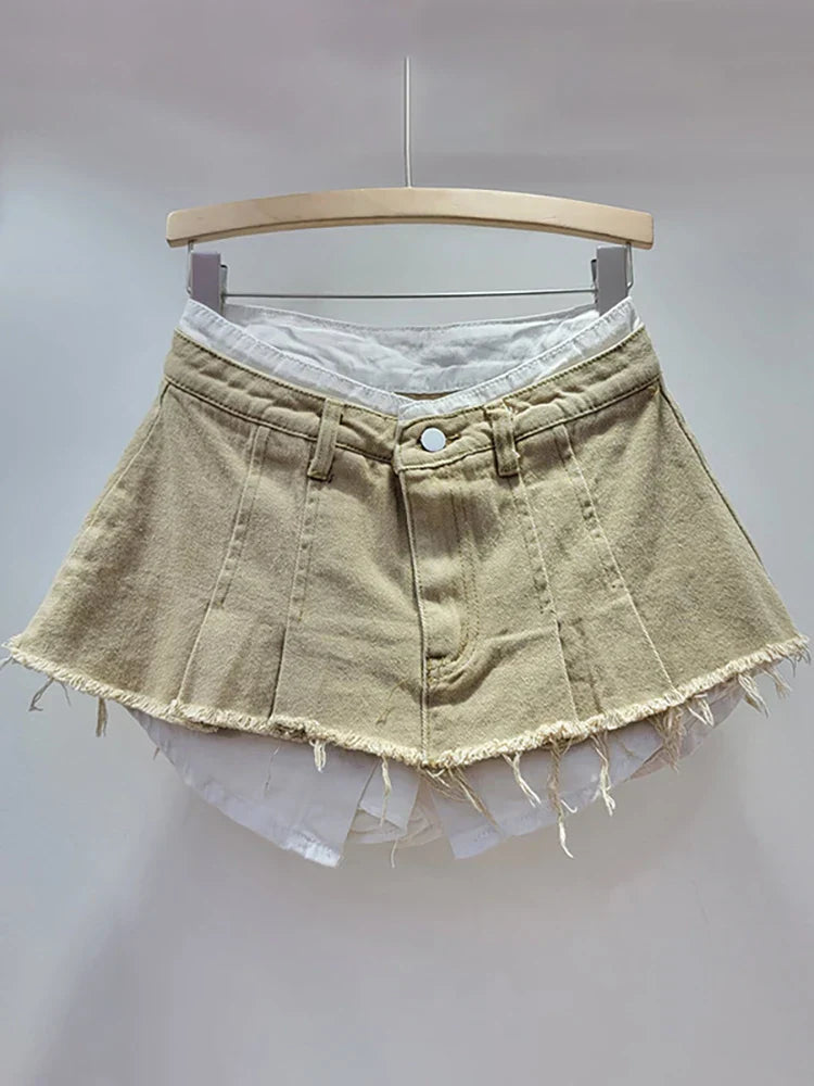 Dam Sommarnattrock A-linje Patchwork Polyester-6