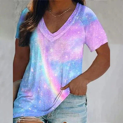 Dam Kort Sportig Topp Av Högkvalitativ Bomull-2