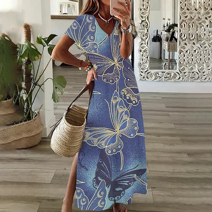 Kvinna Lätt Klänning Minimalistisk 100% Bomull-6