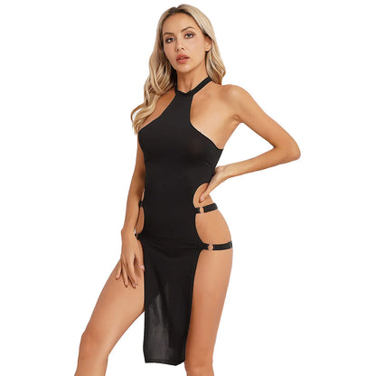 Dam Klänning A-linje Polyester Ärmlös Midi Fina Dam Klänningar-6