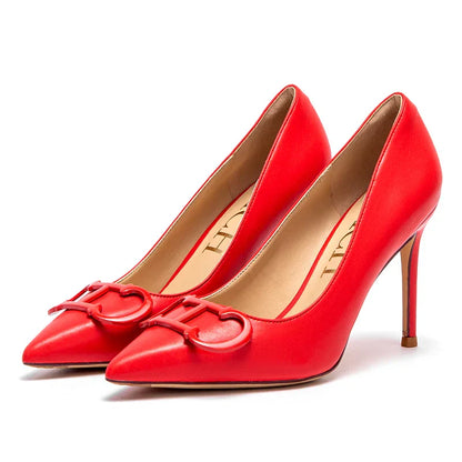 Dam Pumps Spetsig Tå Elegant PU-5