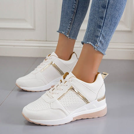 Dam Sneakers Elegant Textil med Gummisulor-1