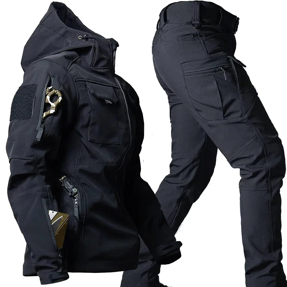 Herr Vattentät Termisk Kostym med Flera Fickor Polyester 7