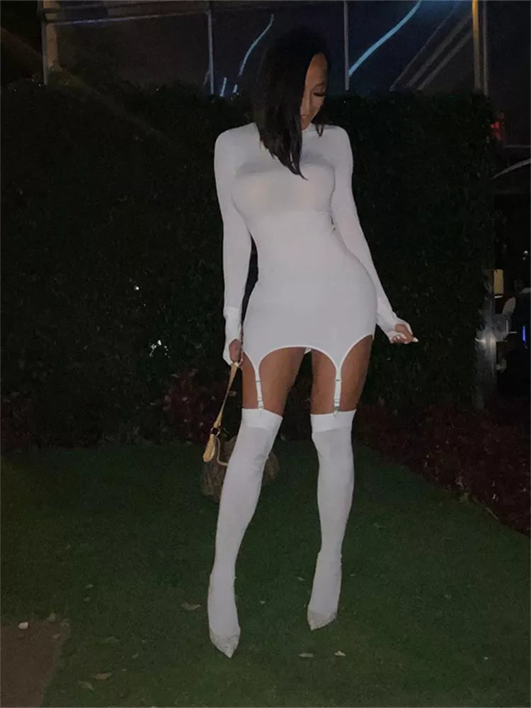 Elegant Svart Miniklänning med Stativkrage – Glittrig Klänning i Polyester för Fest och Speciella Tillfällen 2