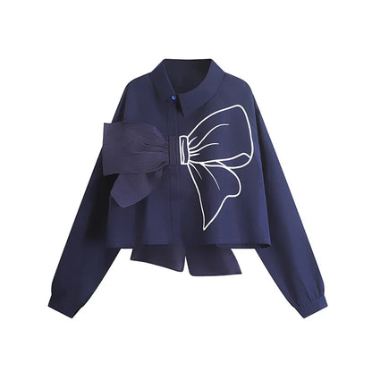 Variant image for Vit Blus Dam med Volangärmar i Polyester-1