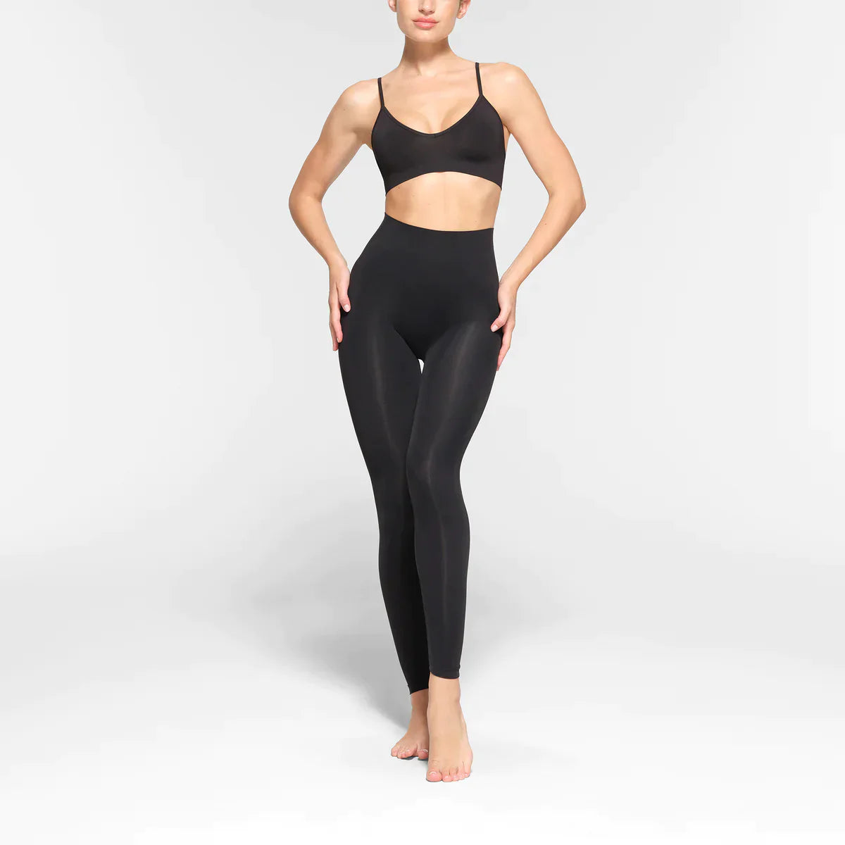 Dam Leggings Hög Midja Sömlösa Scrunch Design Återvunnen Material-2