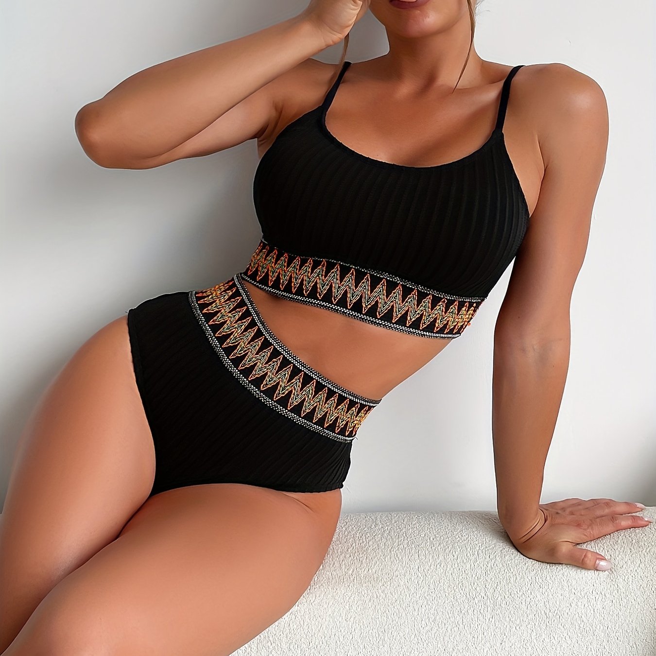 Dam Bikini Top Skuren Design Nylon Elastan-3