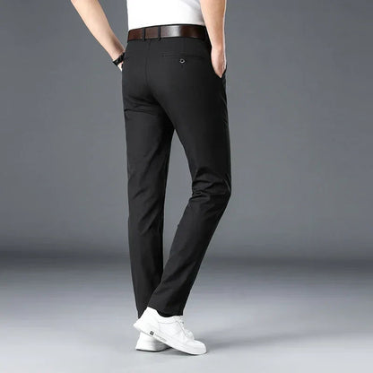 Herrbyxor Modern Stil Andningsbart Material-3