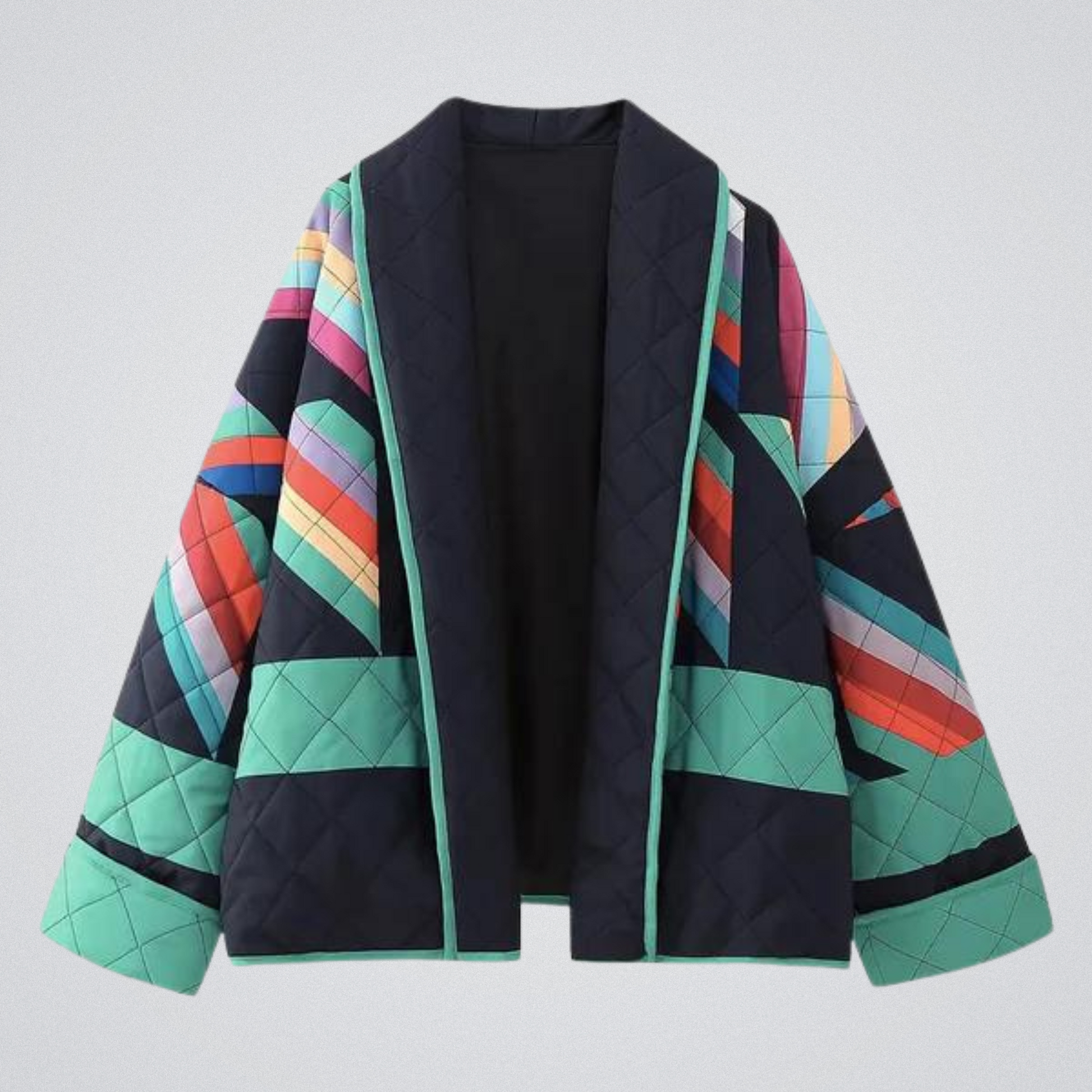 Dam Lång Kappa med Retro Polokrage i Högkvalitativt Tyg – Elegant och Varm för Vardag och Fest 2