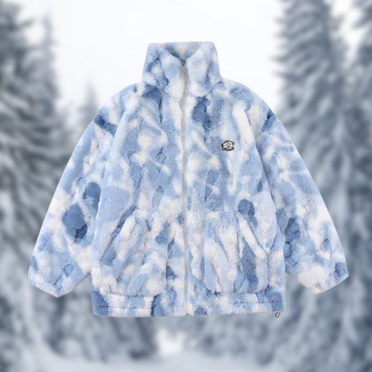 Damjacka Vattentålig Tie Dye Modern Jacka för Dam 1