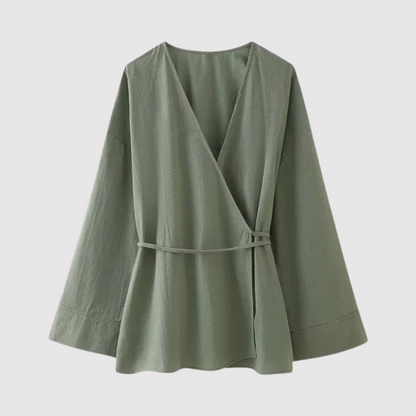 Kvinnors Skjorta Avslappnad Bomull-1