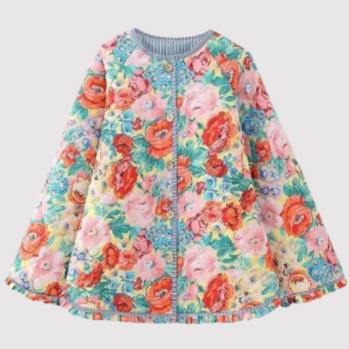 Damjacka Quiltad Lång Ärmar Polyester Normal Passform-1