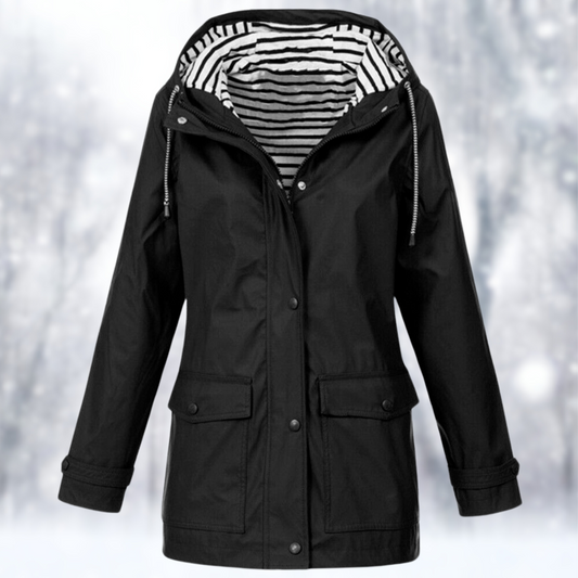 Kvinnors Vatten- och Vindtät Jacka Modern Polyester-3